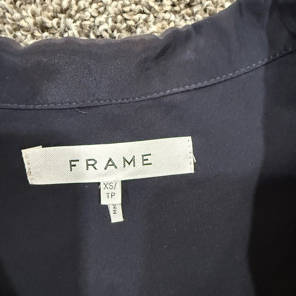 Frame Denim Silk Top XS - Picture 2 of 2